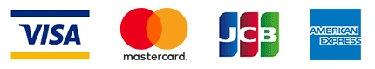 VISA、Mastercard、JCB、American Express