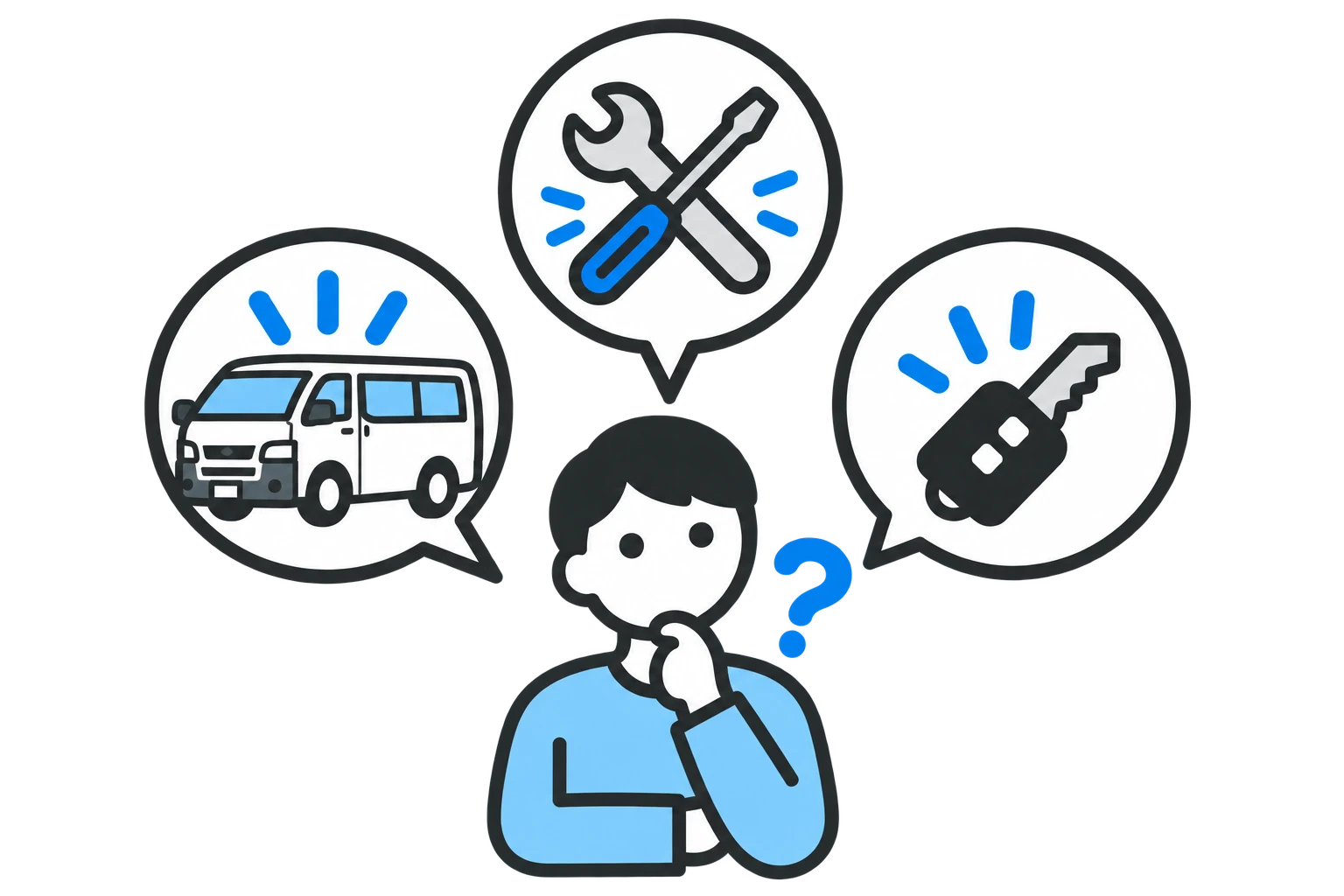 車の修理対応のイメージ